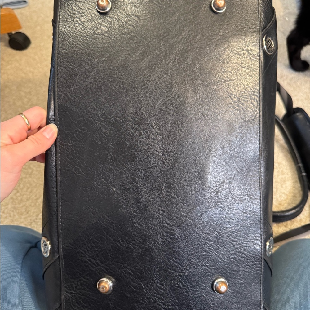 Vintage lululemon Black Duffel Bag Smooth Leather - Picture 7 of 16